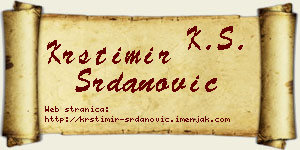 Krstimir Srdanović vizit kartica